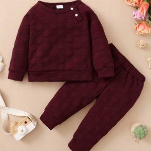 BABY BOY POPCORN TOP AND JOGGERS SET